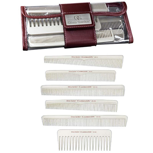 Olivia Garden Carbo Silk 6 Pack Professional Combs